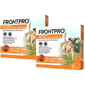 FRONTPRO 2x Hond M 4-10 kg 3 tabletten
