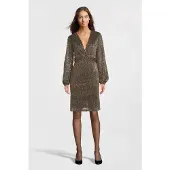 Aaiko Dames Jurken Gwen Mesh Pes 180 - Goud - Maat M