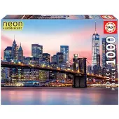 Educa - puzzel 1000 stuks - Brooklyn Bridge - NEON