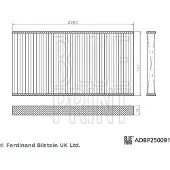 Blue Print ADBP250091 Filterset, interieurfilter