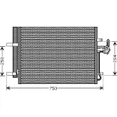 VAN WEZEL 18005428 Condensor voor airco