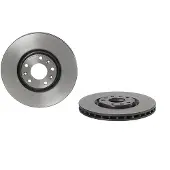 Brembo Remschijf 09A18521 voorkant, geventileerd, sterk gecarboniseerd, 1 Stuk