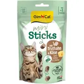 GimCat Mini Sticks Kattensnack Kalkoen & Kaas 50 gr