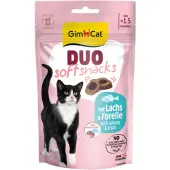 GimCat 12x Duo Kattensnack Zalm & Forel 50 Gr