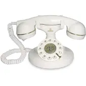 Brondi Vintage 10, witte telefoon