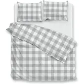 Zohome Zo Home Dekbedovertrek Katoen Quattro di Lino - dove grey 240x200/220cm