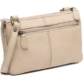 The Chesterfield Brand Leer schoudertas Osaka Crossbody Bag Beige