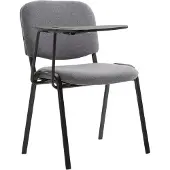 CLP Ken Bezoekersstoel - Met klaptafel - Stof grijs