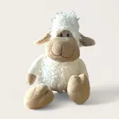 Unique living knuffel Aboe schaap wit H36 cm
