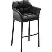 CLP Barkruk Damas B4 - Kunstleer, zwart frame - Zwart