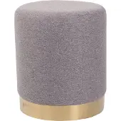 CLP Nanning Hocker grijs Stof