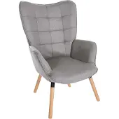 CLP Garding Fauteuil - Met armleuning - Volwassen - Stof - grijs