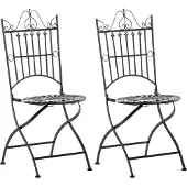 CLP Sadao Set van 2 tuinstoelen - Opvouwbaar - bronzen