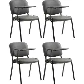 Hobby Hall Ken Set van 4 stoelen - met klaptafel - Kunstleer grijs