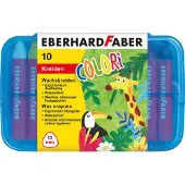 EberhardFaber waskrijt - Colori - 10 stuks - kunststof etui - driehoekig - EF-524011