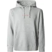 Pepe Jeans Sweatshirt 'Dexter' grijs gemêleerd / rood / wit