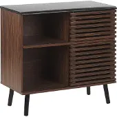 Beliani PERTH - Sideboard - Donkere houtkleur - MDF