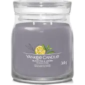 Yankee candle - Black Tea & Lemon Medium Geurkaars - 50 branduren - 2 lonten