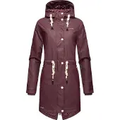 NAVAHOO Functionele jas 'Flower of Ocean' bordeaux / wit