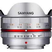 Samyang 7,5mm f/3.5 Fisheye MFT zilver
