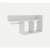 Emob Witte Wandplank | Melamine Gecoat | 18mm Dik | Multifunctioneel met Talrijke Planken