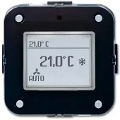 Busch-Jaeger 2CKA006134A0314 Temperatuurregelaar Inzetstuk Zwart 1 stuk(s)