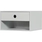 Woood Nancy Hangend Nachtkastje - MDF - Mist - 20x34x30
