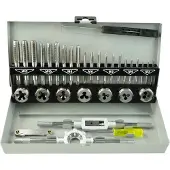 GEKO Kranen, Tap en draad oogjes set M3-M12 32 stuks.