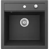 Bergström Tesa Spoelbak – 49 x 51 cm Zwart