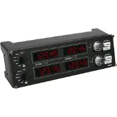Logitech Saitek Pro Flight Radio Panel PZ69 Vliegsimulator controller USB PC Donkergrijs