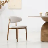 Giga Meubel Eetkamerstoel Alexia Beige/Naturel