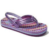 Reef KIDS AHI LAVENDER HEARTS Slippers | Maat 13