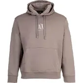 Armani Exchange Sweatshirt donkerbeige / wit