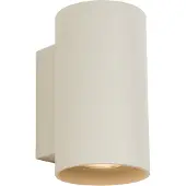 QAZQA Moderne wandlamp beige GU10 50mm rond 2-lichts - Sandy