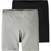 Name it Leggings 'NKFVivian' lichtgrijs / zwart