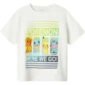 Name it Shirt 'NKMMABR POKEMON' lichtblauw / geel / kiwi / wit