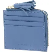 Coccinelle Leren Kaarthoes Tassel Credit Card Holder Azul Blauw