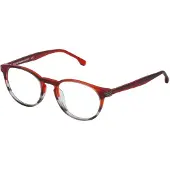 Lozza VL4139 Rosso/grigio striato opaco 50/19/140 UNISEX Brilmonturen