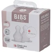 BIBS Siliconen Flessenspenen 2 stuks - Langzaam 2 St