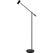 BELID - Cato Vloerlamp Dim. Mat Zwart/Geel Koper