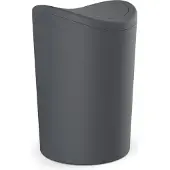 TATAY Tuimel afvalbakje / tuimel prullenbak mat grijs 6 liter