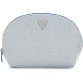 GUESS Utensil zak Dome Cosmetic Pouch Powder Blue Blauwgrijs