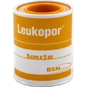 Leukopor Hechtpleister 5 M X 5 Cm