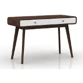 Loft 24 Cassie-Bureau - 2-deurs - Walnoot/Wit