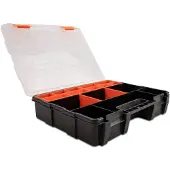 DeLOCK Sorting box with 21 compartments 290 x 220 x 60 mm orange / black
