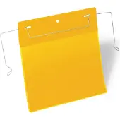 Durable Documententassen met draadbeugel, B 210 x H 148 mm (A5 liggend), 50 st., geel