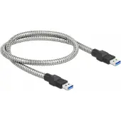 DeLOCK USB naar USB kabel - USB3.0 - tot 2A / metaal - 0,50 meter