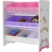 En.casa Kinderrek Boiro 59,5x65x30 cm eenhoorn motief []