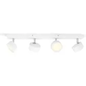 Philips Opbouwspot Bracia - Wit - 8cm - Warm Wit - 4x5,5w