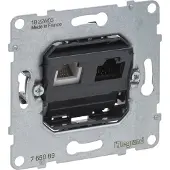 Legrand SEANO inzetdoos voor dataverbindingen, RJ11+RJ45, Cat. 6, UTP, 1 stuk.